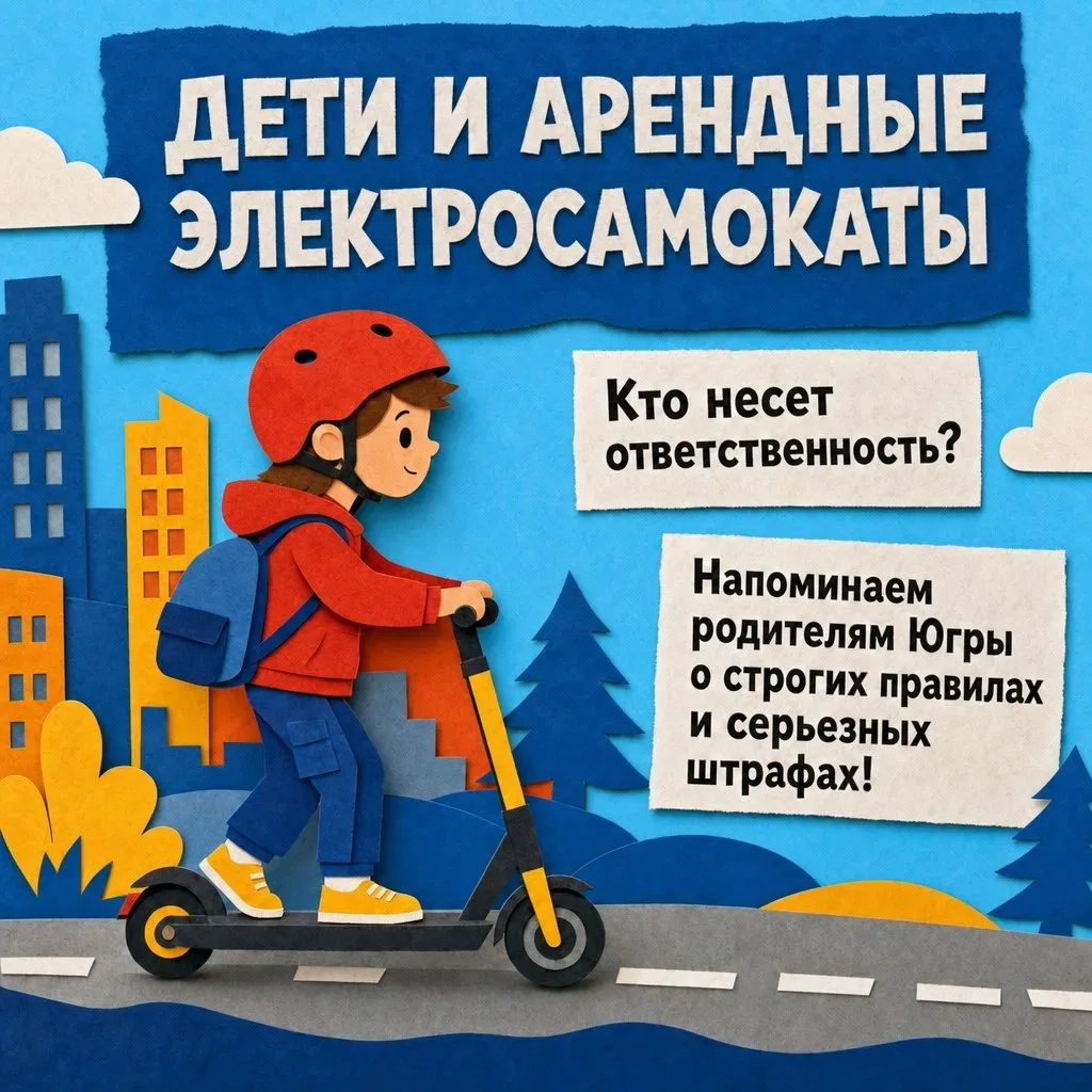 📢 Родители, помните: арендовать электросамокаты можно только с 18 лет. Объясните это детям ради их ж