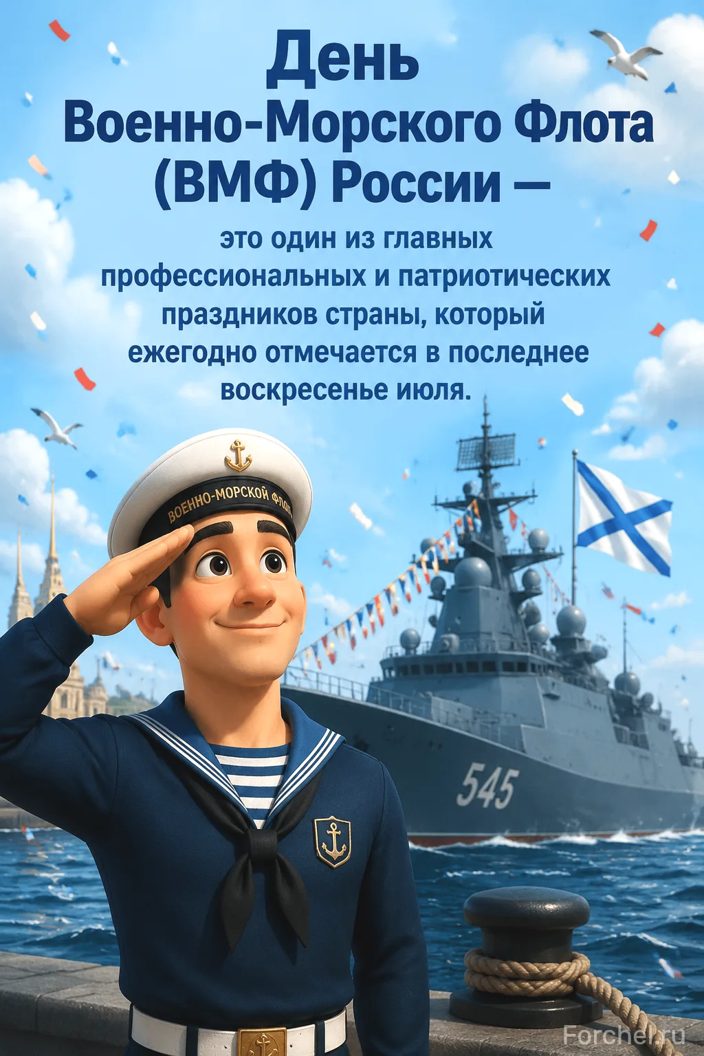 ⛴️День Военно-Морского Флота (ВМФ) России — это один из главных профессиональных и патриотических пр