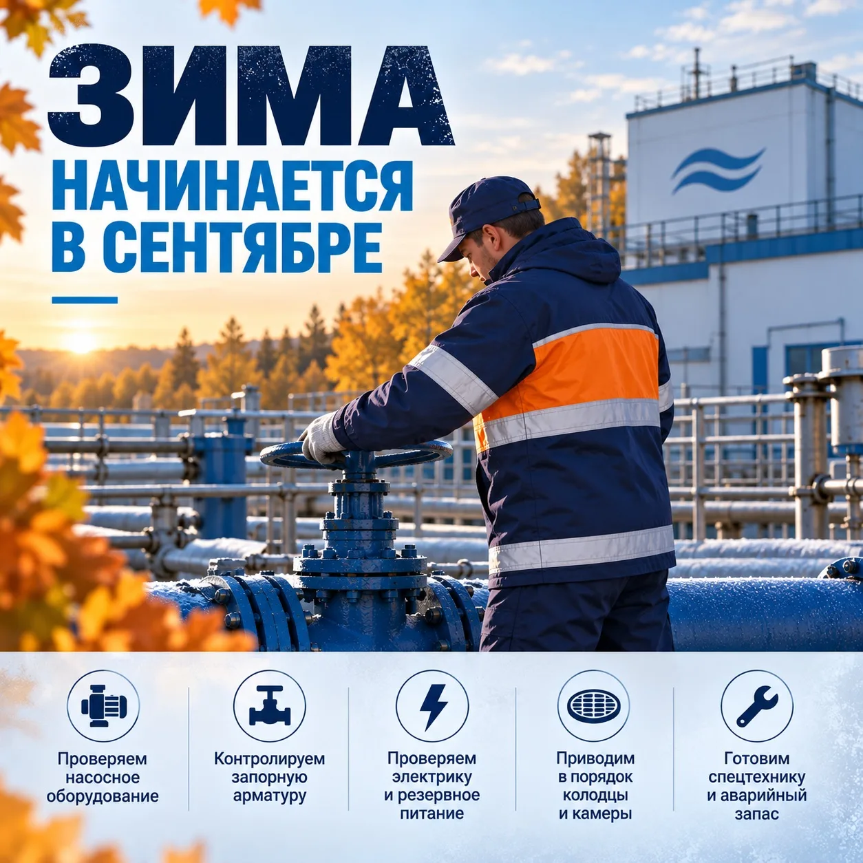 Зима начинается в сентябре 🍁❄️