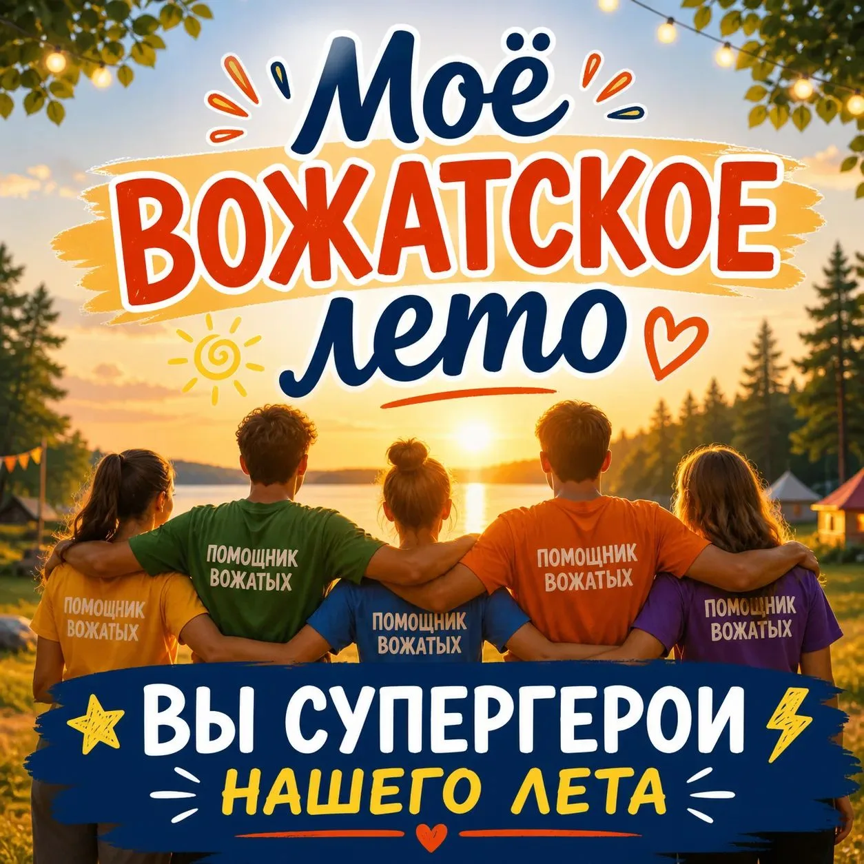 🎉 «Супергерои лета» — именно так можно назвать наших помощников вожатых! 🎉