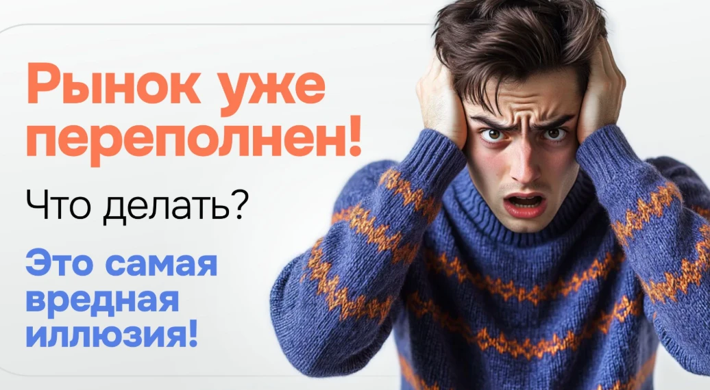 ⚡️ Думаете, рынок уже переполнен? Ошибаетесь  Вы не опоздали.  Наоборот — пришли в лучший момент, ко