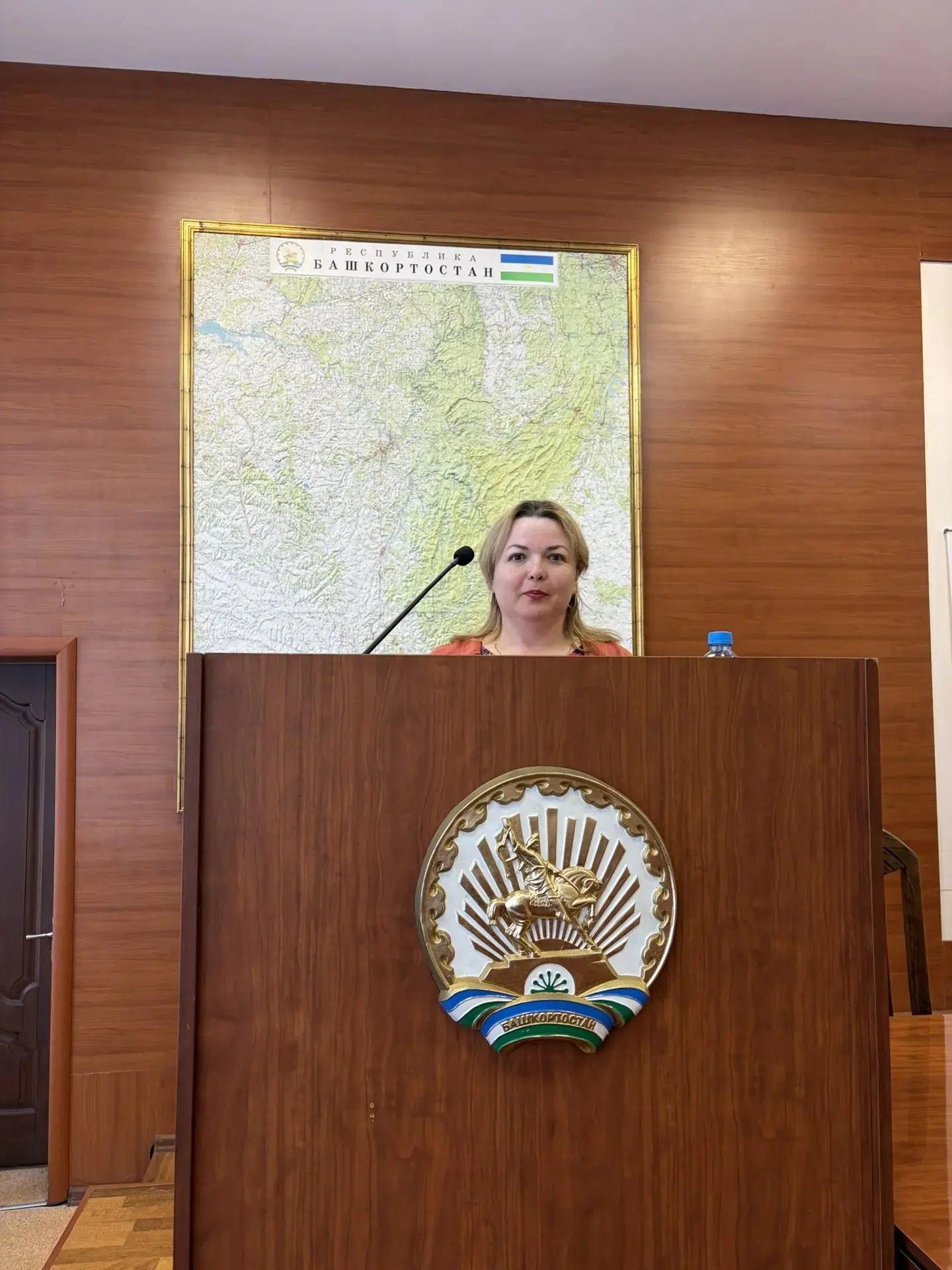 Начальник Туймазинского участка нашего учреждения Шарафутдинова Оксана на совещании с г...
