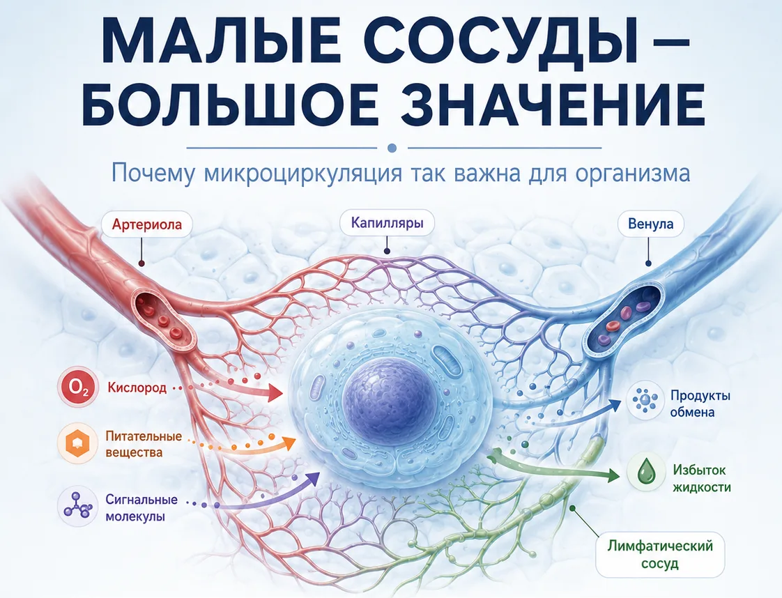 Микроциркуляция: почему «микро» имеет макро значение