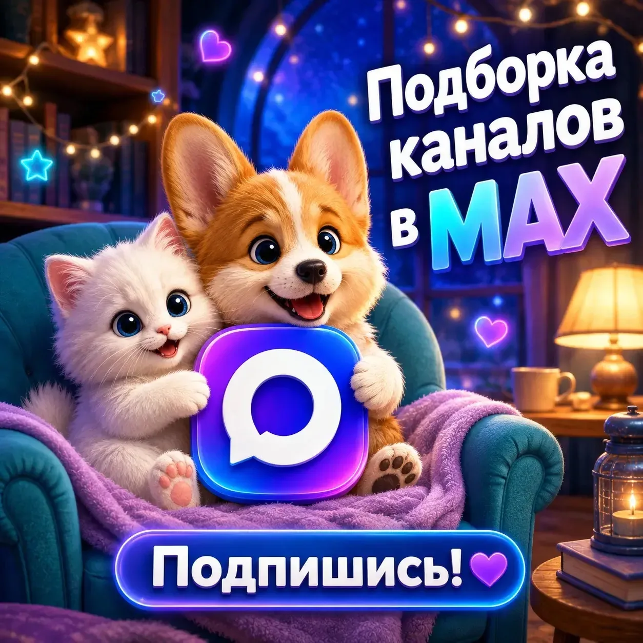 Мега крутая подборка самых интересных каналов в МАХ! 🎀
