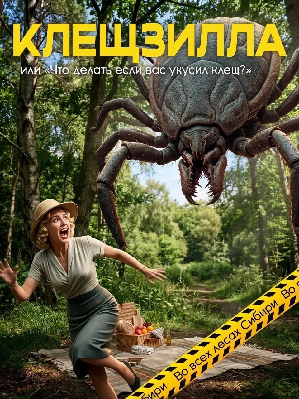 🕷️ Укусил клещ? Не паникуйте — действуйте грамотно!