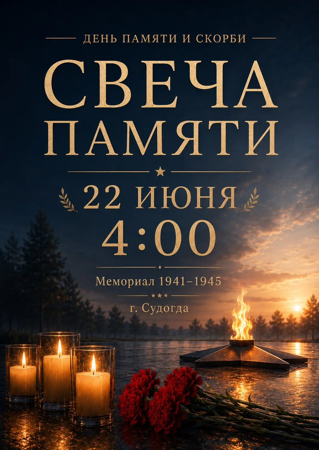 Приглашаем вас присоединиться к ежегодной Всероссийской акции «Свеча памяти», приуроченной ко Дню па