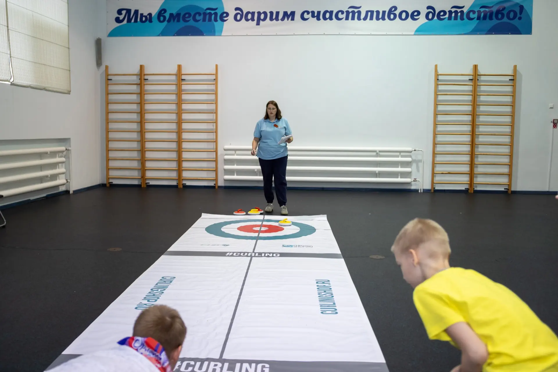Спортивный азарт на смене «Орлят России» 🔥🥌  ❤️ В филиале «Олимпийская Ребячка» в рамках внутрилагер