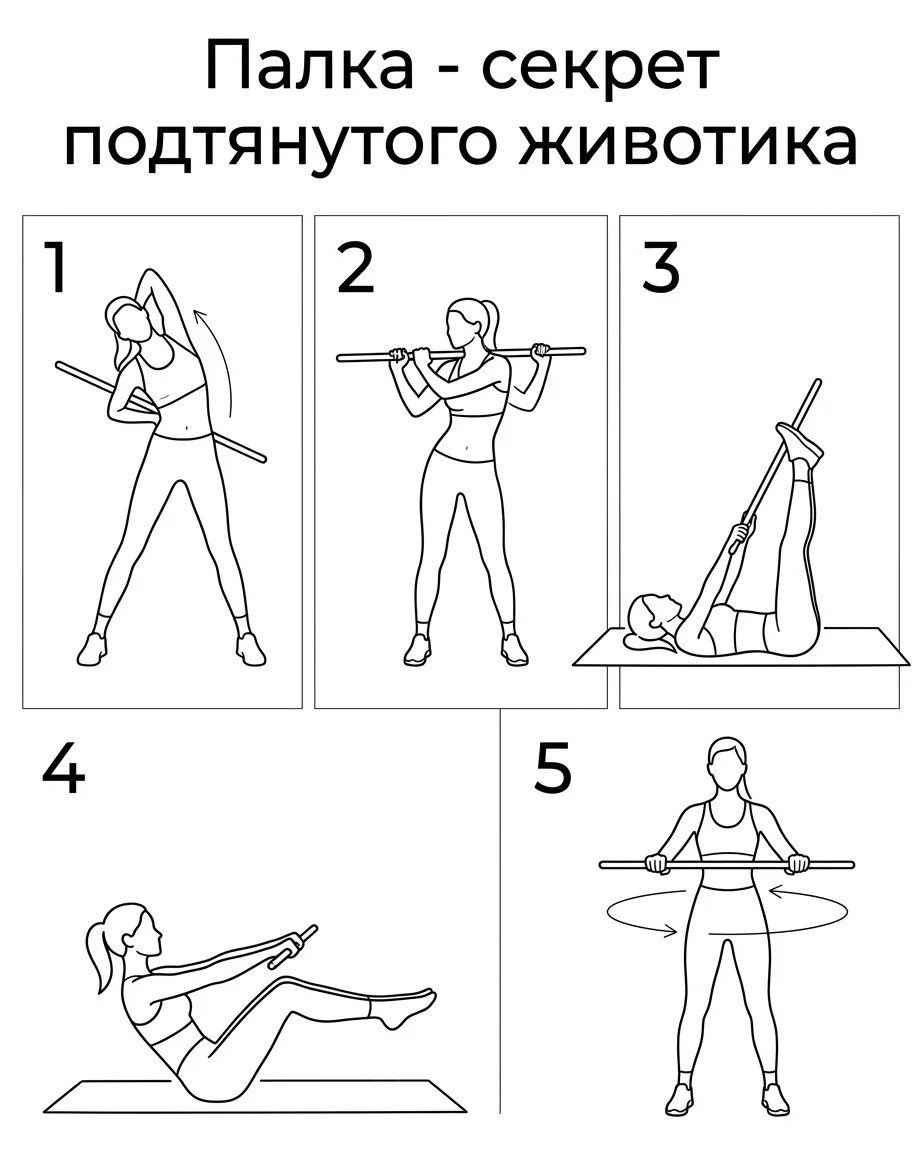 Кто сказал, что палка - для дедушек с посохом? Или мой секрет подтянутого животика 🤫✨

Девочки, при