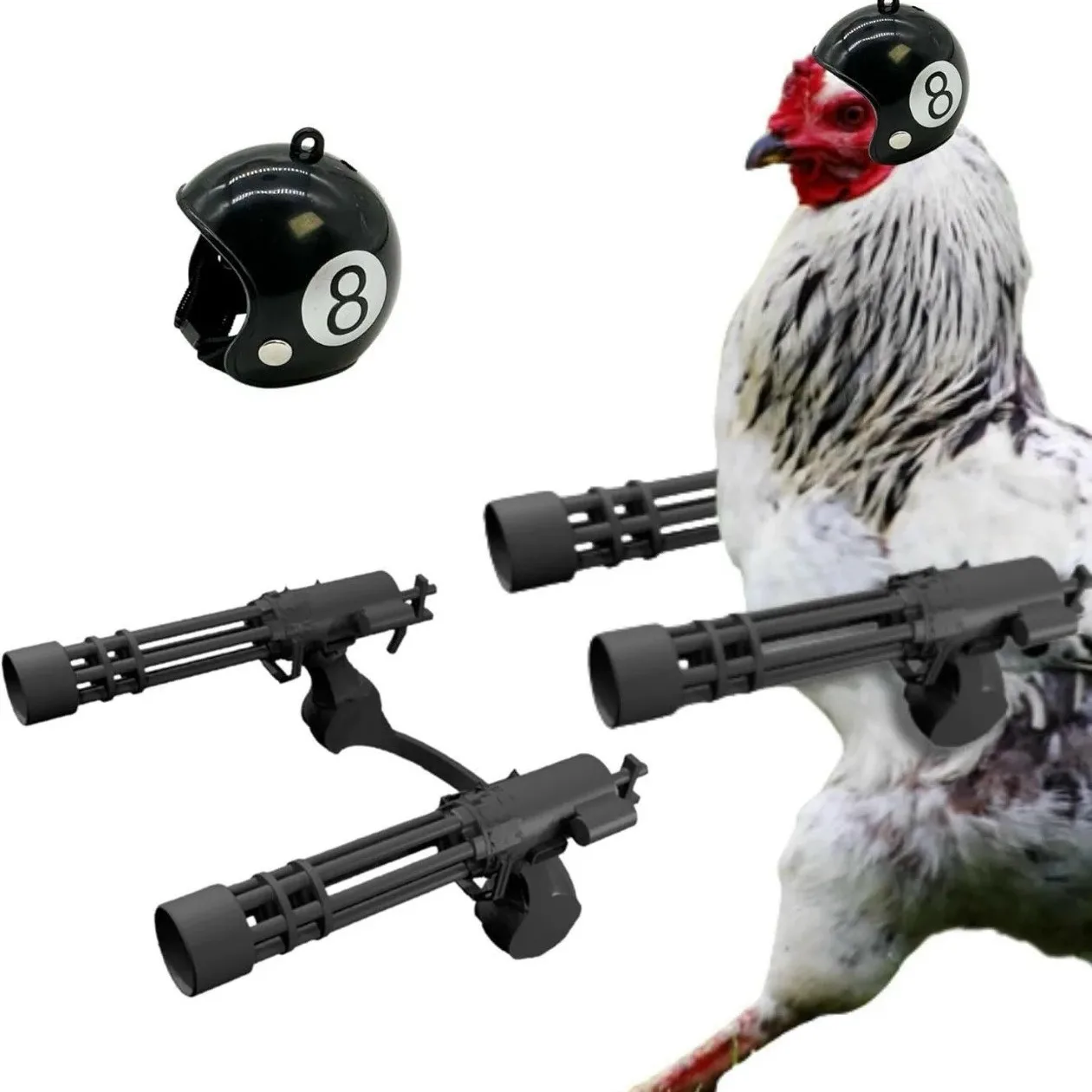 Курица специального назначения 🐔🔫

Китайцы решили: хватит курам быть беззащитными. Теперь для дома