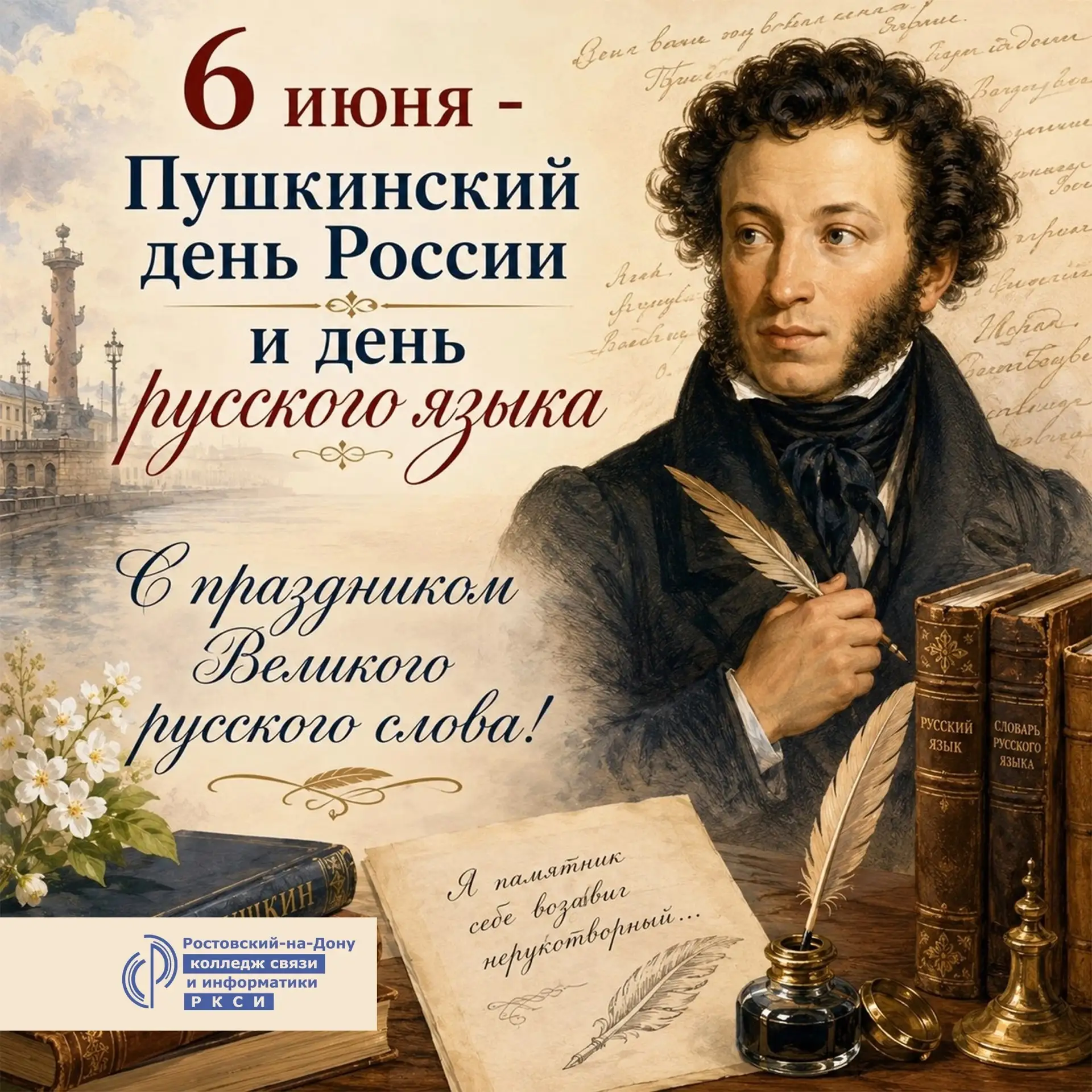 ДЕНЬ РОЖДЕНИЯ АЛЕКСАНДРА СЕРГЕЕВИЧА ПУШКИНА (1799-1837) И ДЕНЬ РУССКОГО ЯЗЫКА