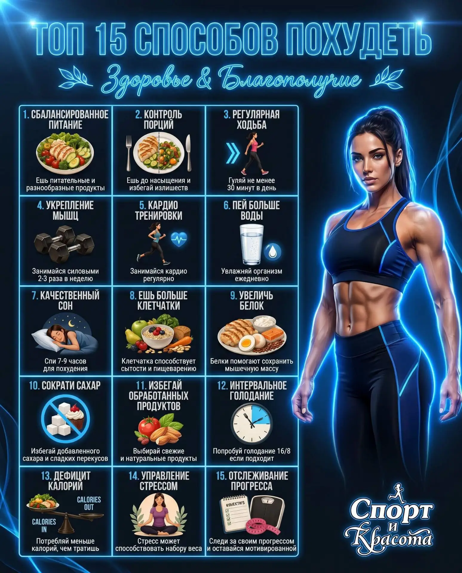 Топ 15 способов похудеть.