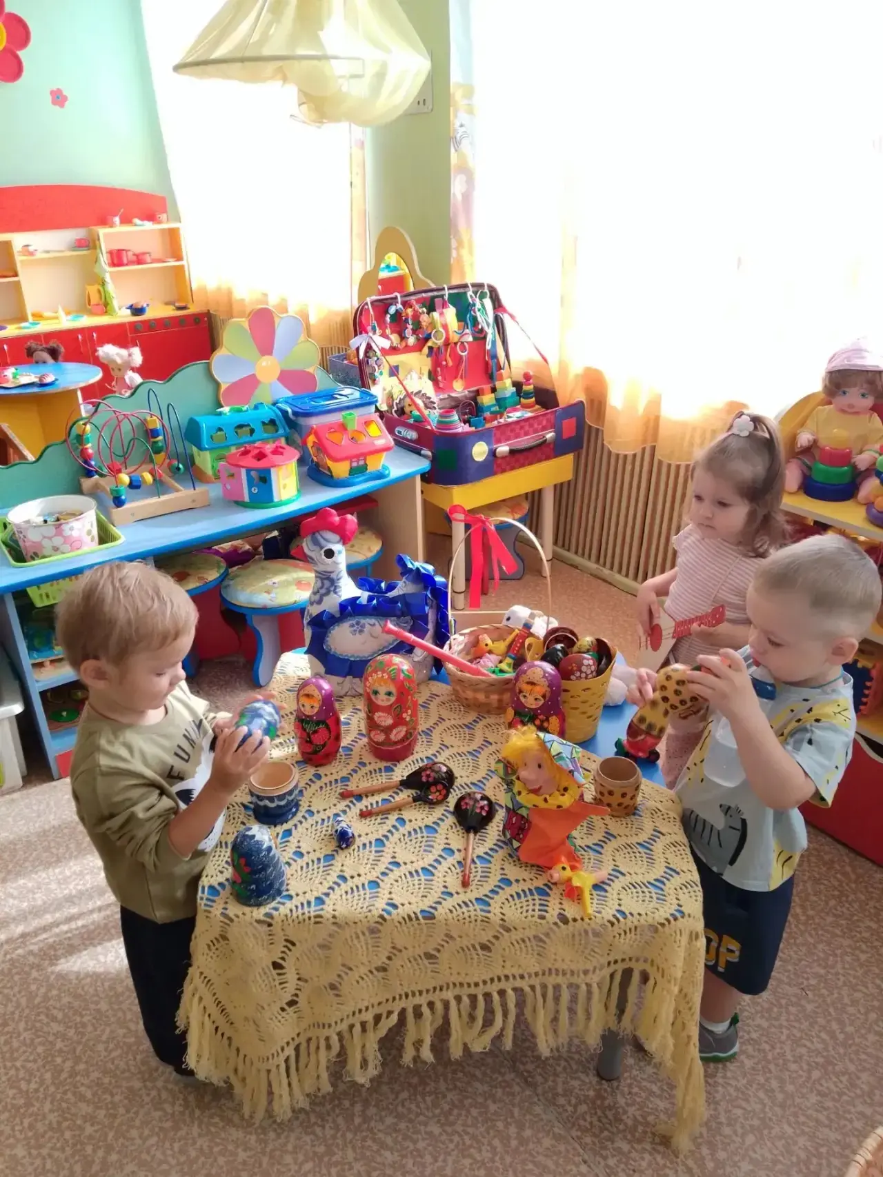 🪆 В первой младшей группе 4 #Колобок прошёл сегодня день- «Народной игрушки»