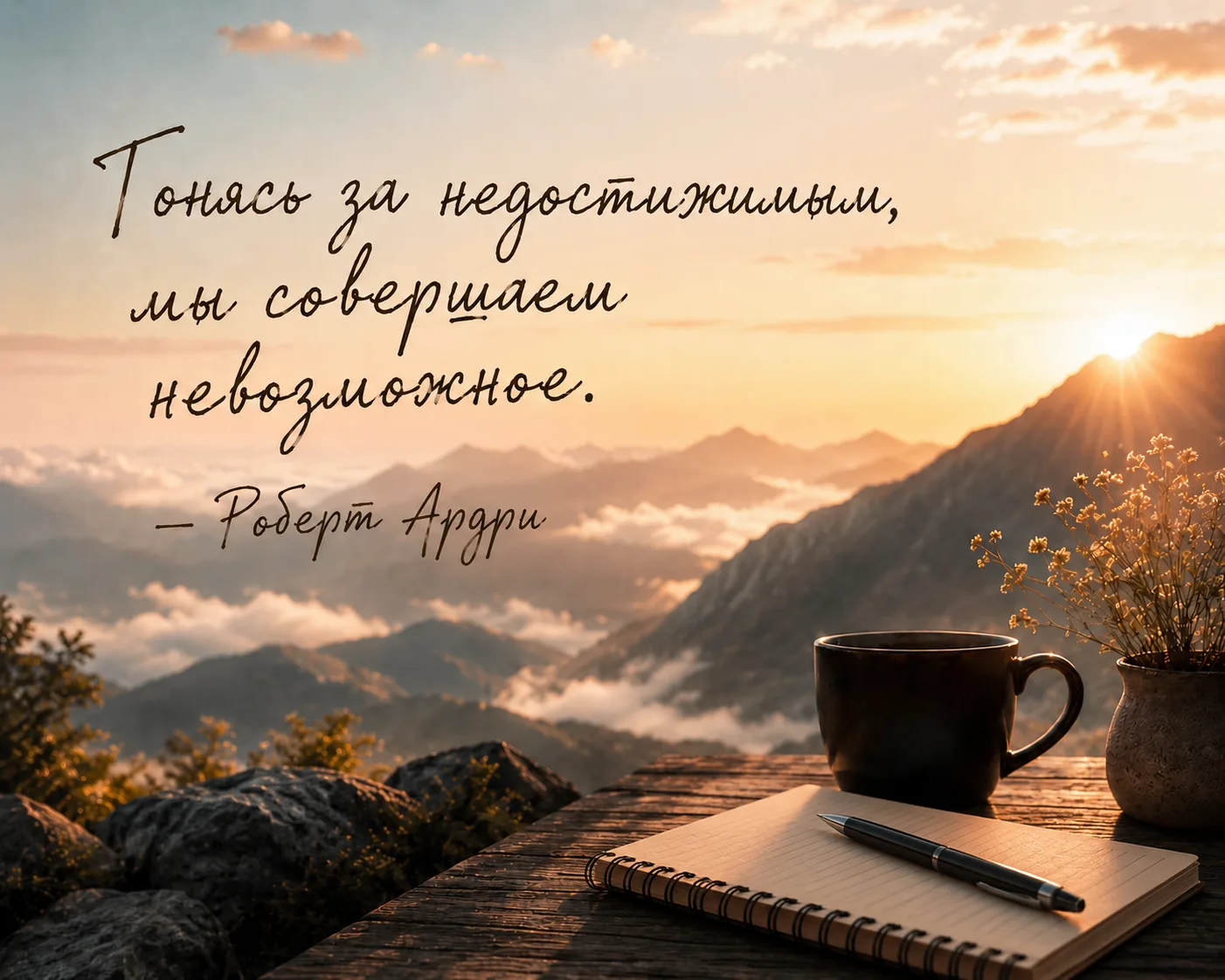 «Гонясь за недостижимым, мы совершаем невозможное.»