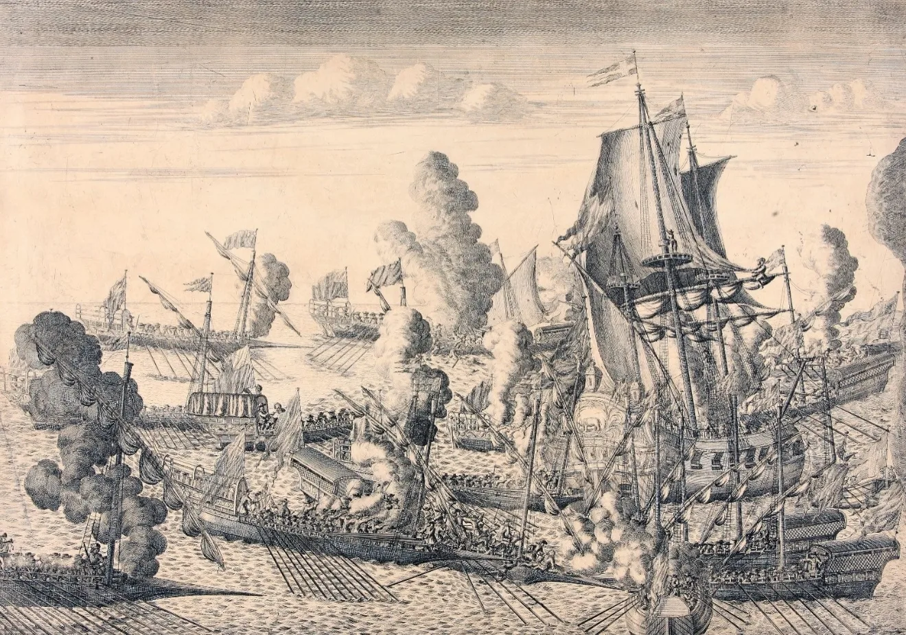 #Сегодня
📸 Зубов, Алексей Фёдорович (1682/83-1751). Сражение у мыса Гангут 27 июля 1714 года. Росси