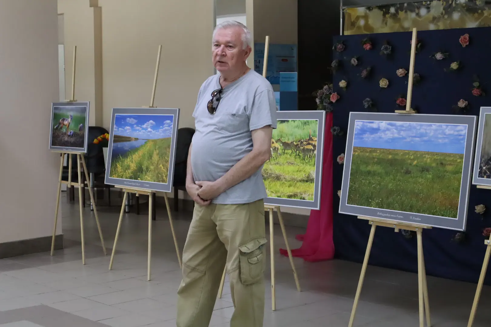 Сегодня в Районном доме культуры состоялась фотовыставка Виталия Кошкина «Родина Волго-Уральского Са