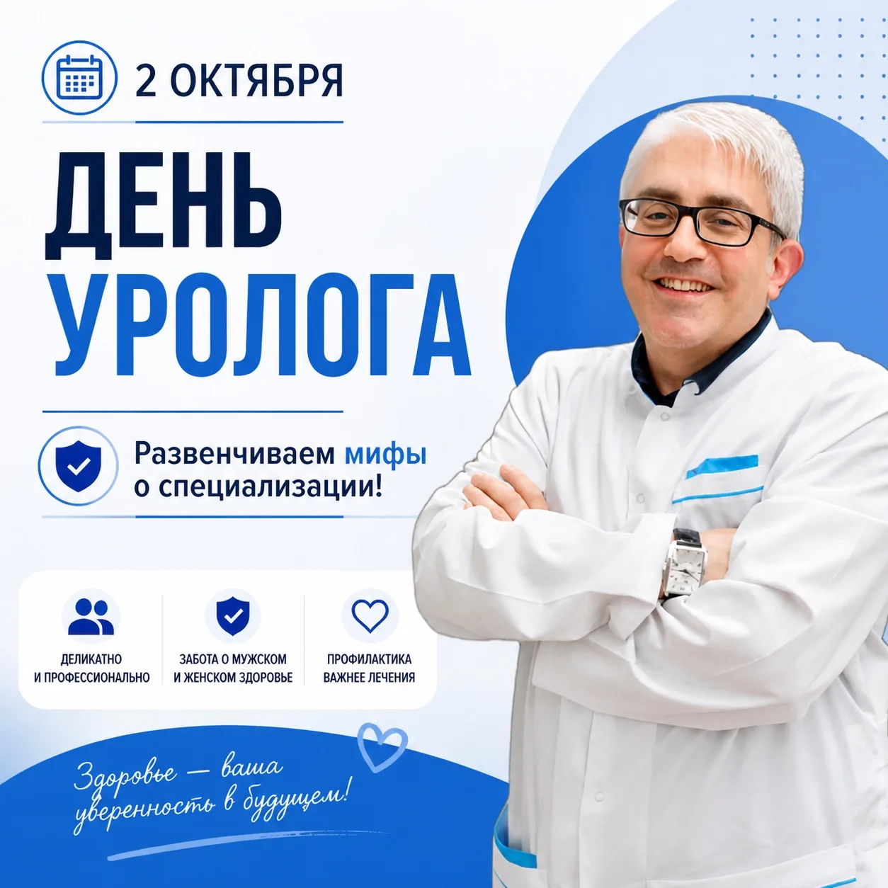 📆 2 октября — День уролога