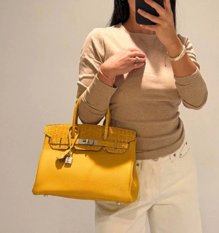 Hermes Birkin 30 💛 крокодил