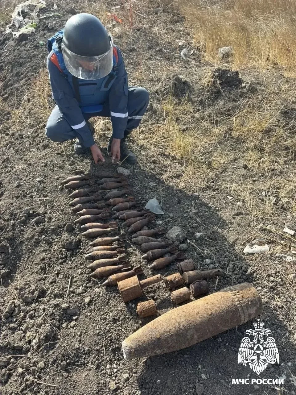В Ленинском районе Крыма уничтожили 90 взрывоопасных предметов