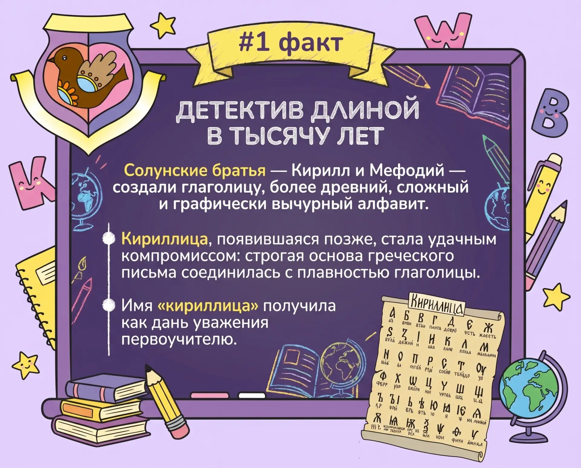 ДЕНЬ СЛАВЯНСКОЙ ПИСЬМЕННОСТИ  📝 День славянской письменности и культуры — праздник, ежегодно отмечае