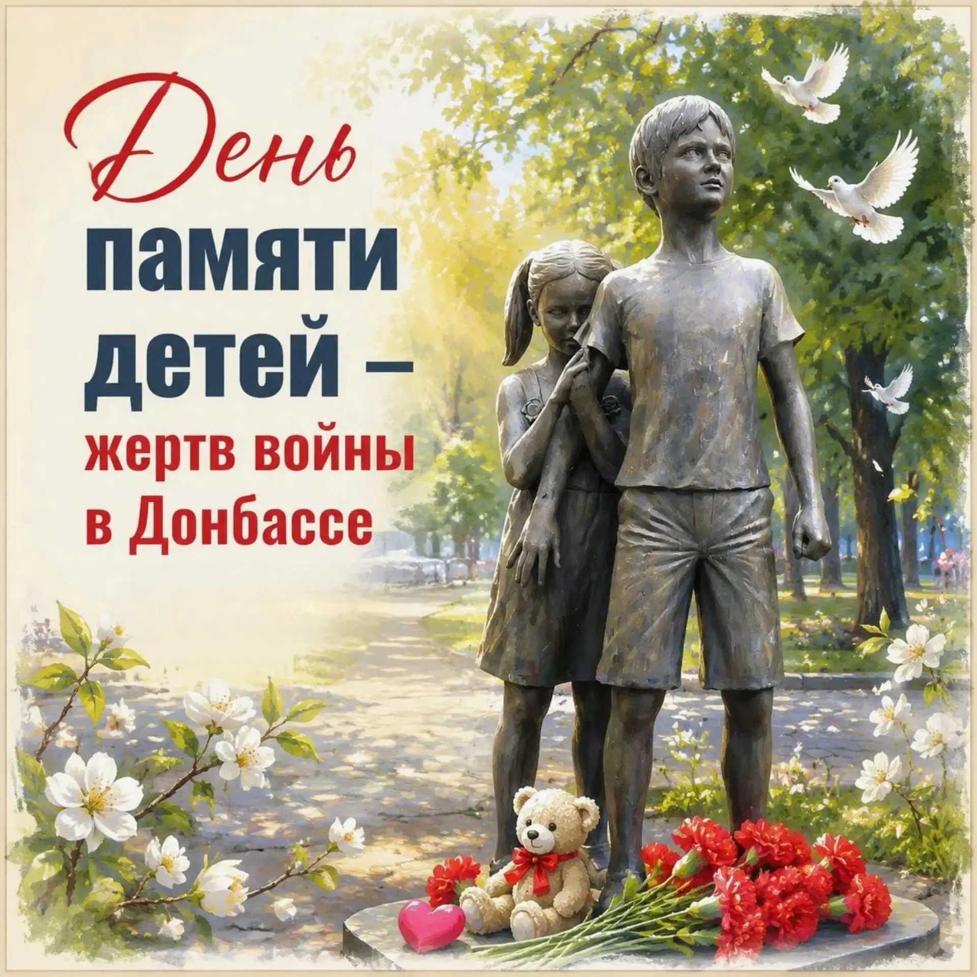 🕊 27 июля — День памяти детей-жертв войны в Донбассе

27 июля отмечается памятная дата, учреждённая