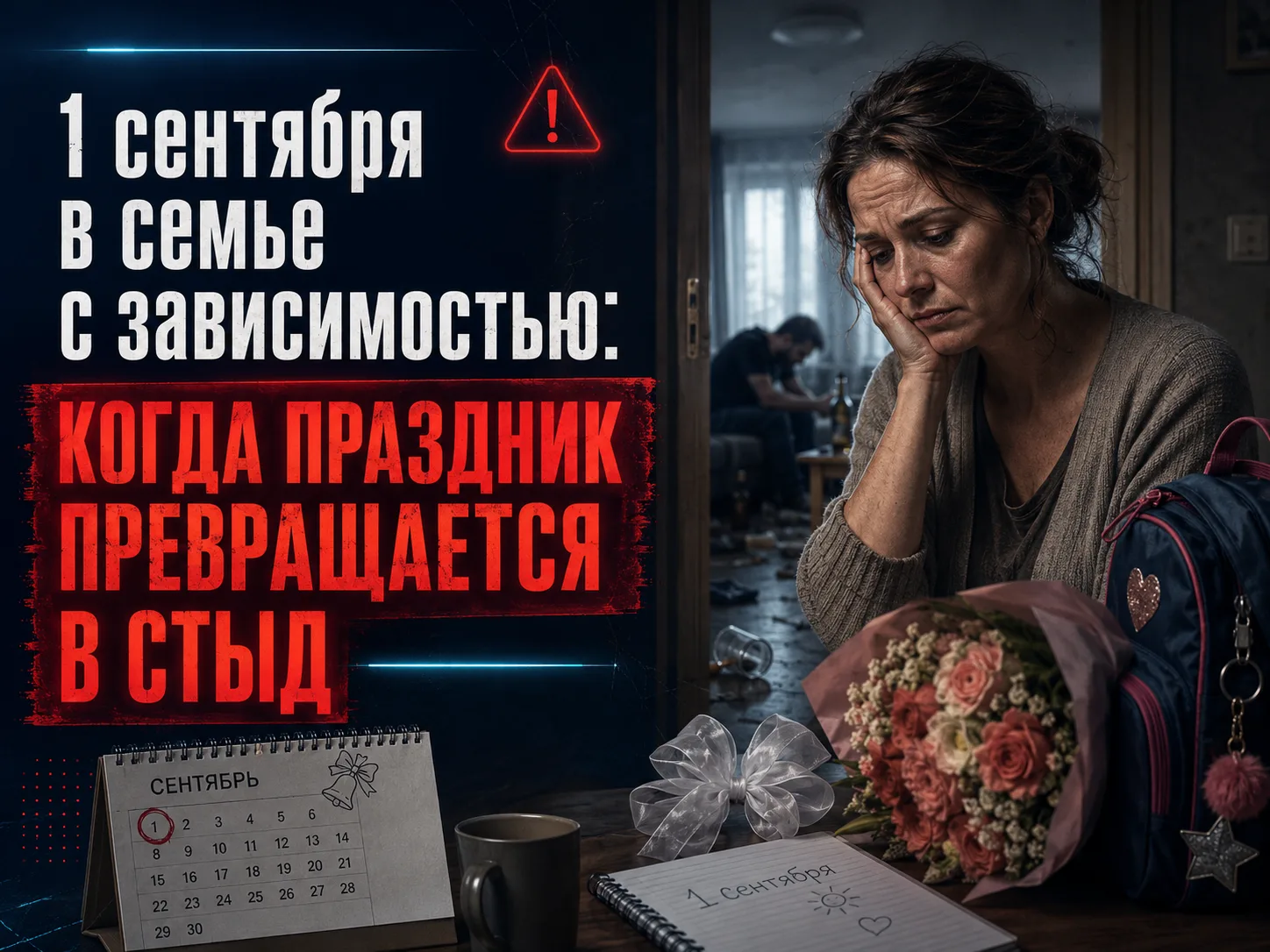 🔔 1 сентября в семье с зависимостью: когда праздник превращается в панику и стыд