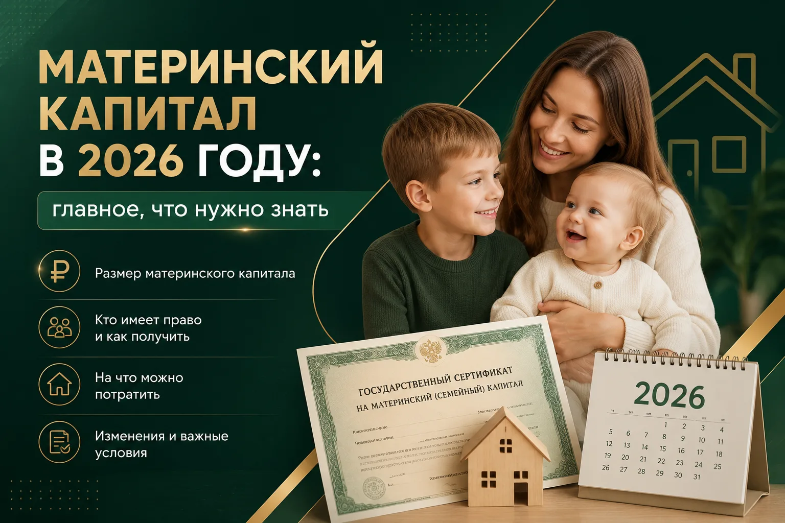 ✅️Материнский капитал -это мера господдержки семей с детьми. Его можно использовать тол...