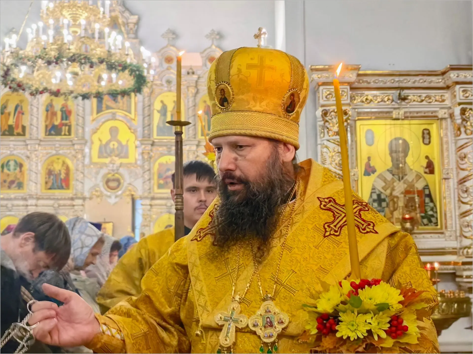 ⚜️ Епископ Гавриил совершил великое освящение храма святителя Тихона в Сидоровке