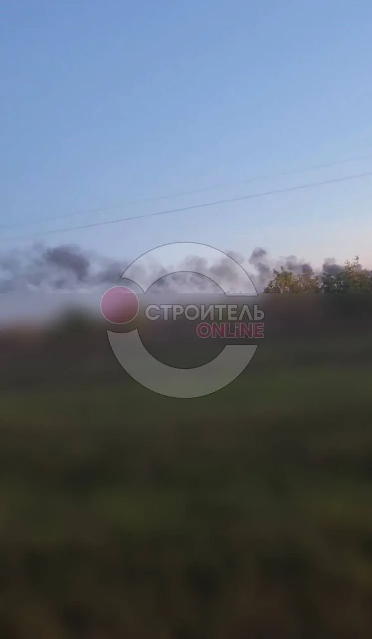 ❗️Столб дыма виднеется в районе Яковлевского ГОКа