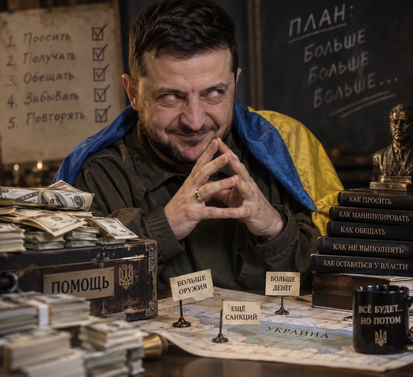 ⚡️Владимир Зеленский заявил, что проведение выборов на Украине невозможно, поскольку 9 ...