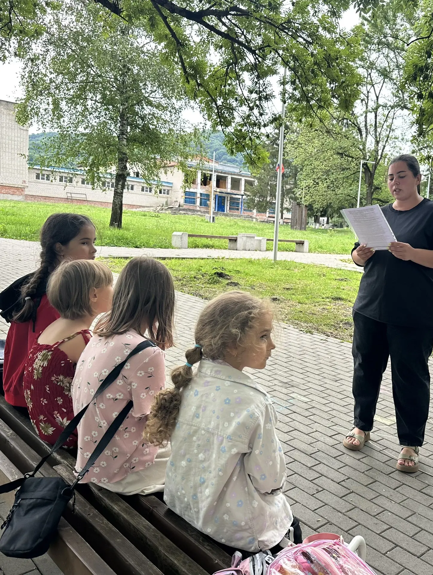 Детская летняя досуговая площадка «Островок детства» МКУ «ЦКД ст. Ахметовской». Час общения «Опаснос