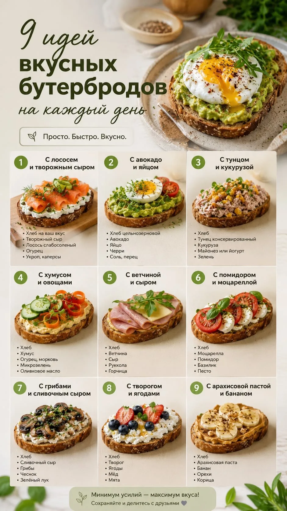 🥪 ТЫ ДУМАЕШЬ, БУТЕРБРОД — ЭТО ВРАГ ФИГУРЫ? Я НАШЛА 5 ПП-РЕЦЕПТОВ С КБЖУ, КОТОРЫЕ МОЖНО...
