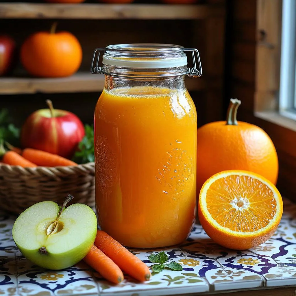 Домашний овощно-фруктовый сок на зиму 🥕🍎🎃