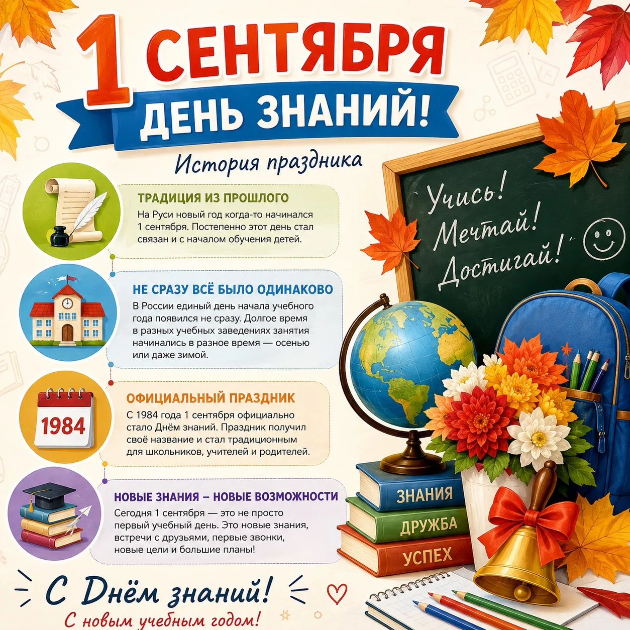 📚 1 сентября — День знаний: немного истории