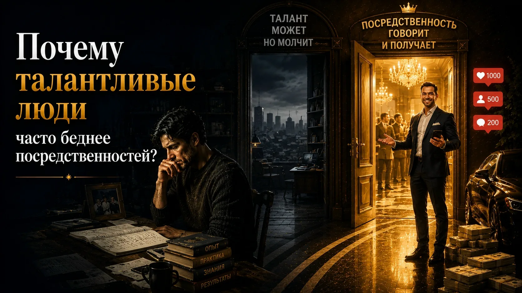 Почему талантливые люди часто беднее посредственностей?