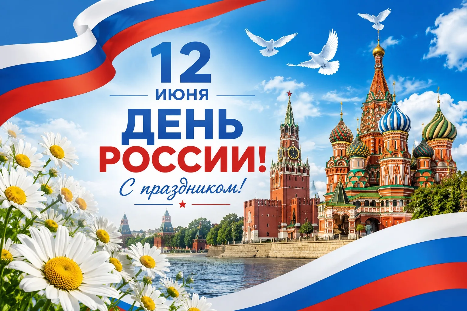 🇷🇺 Дорогие друзья! Поздравляем вас с Днём России! 🇷🇺 
Пусть этот праздник наполнит ваши сердца г