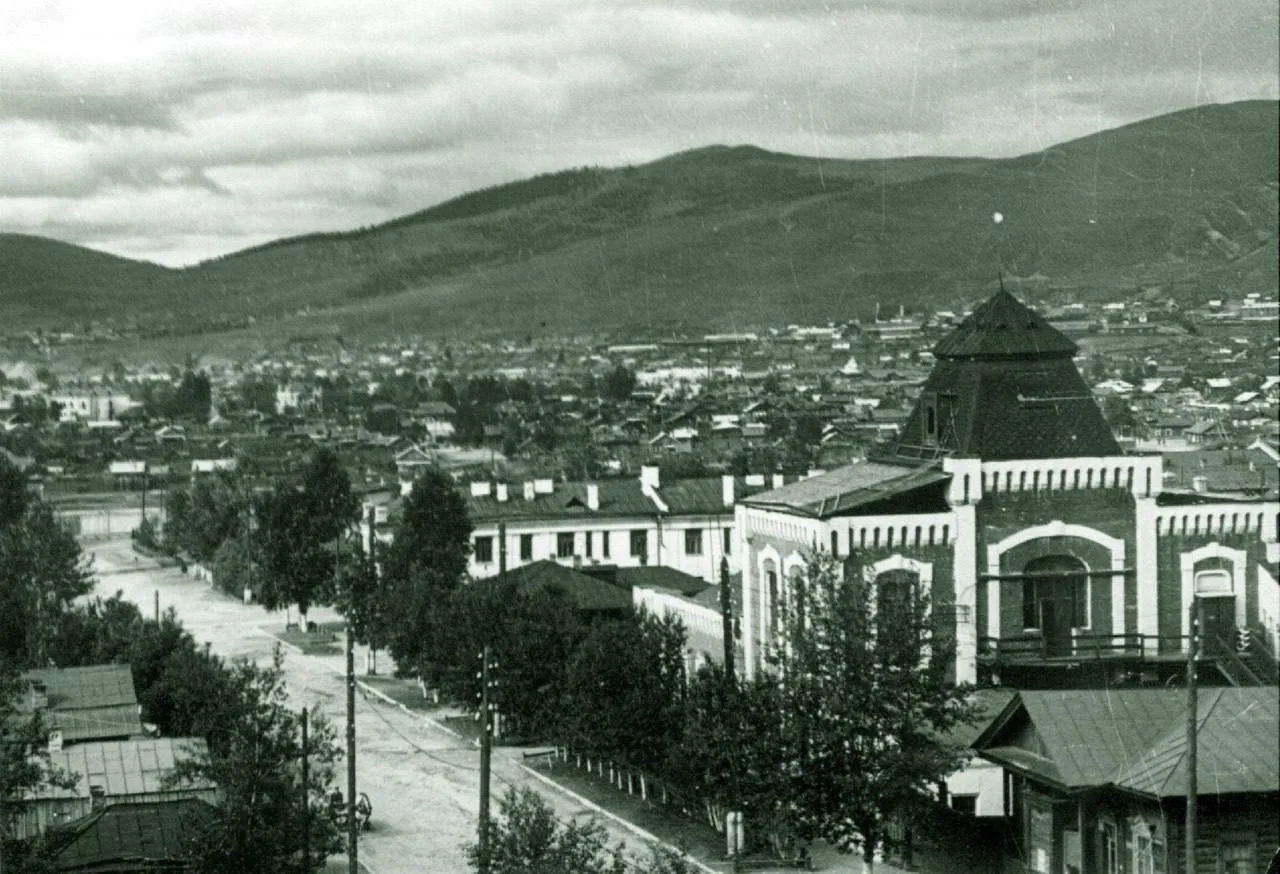 🏙️ Вид на улицу Профсоюзную (Николаевскую) от улицы Амурской (Калинина). Справа — здан...