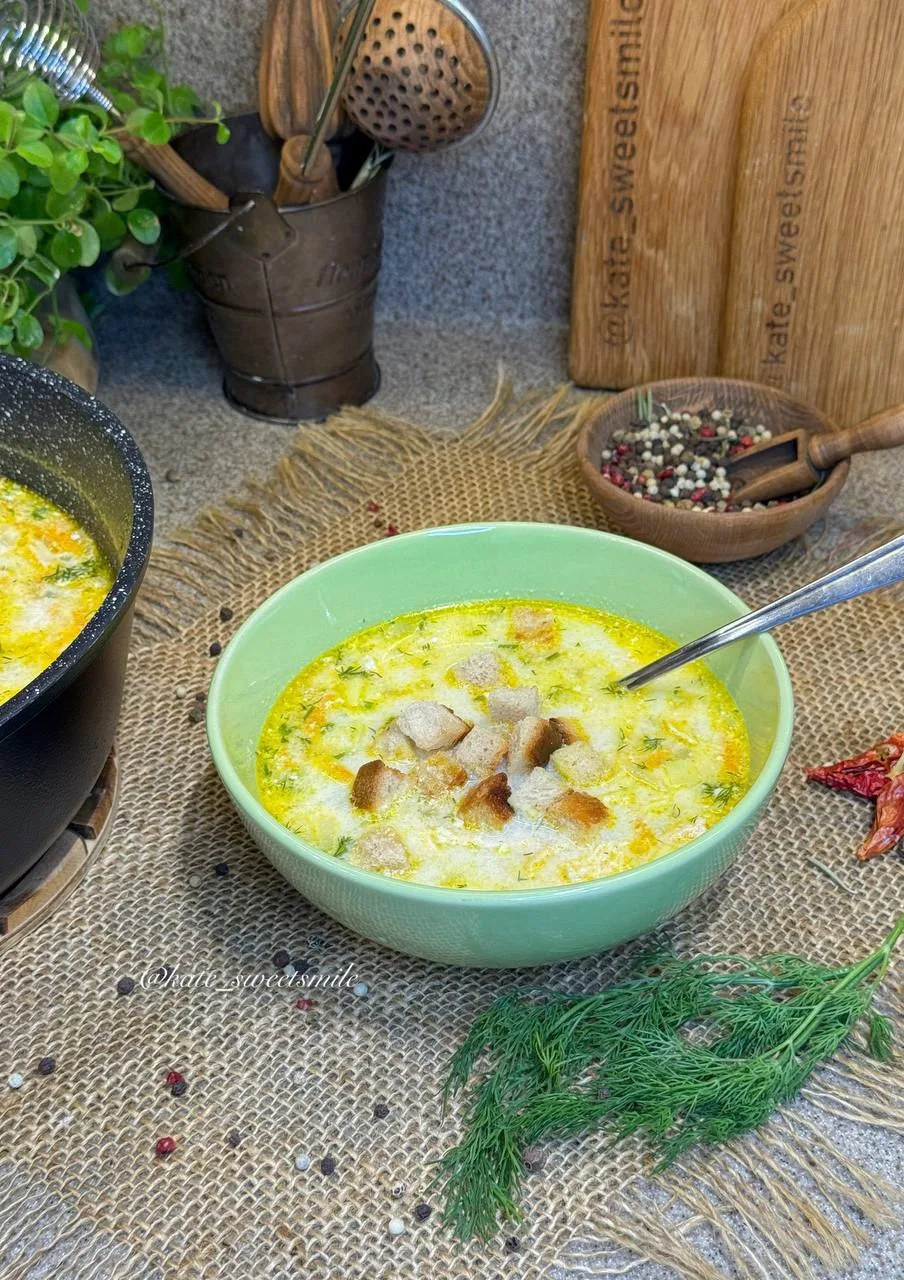 СУП С ПЛАВЛЕННЫМИ СЫРКАМИ - блюдо из детства