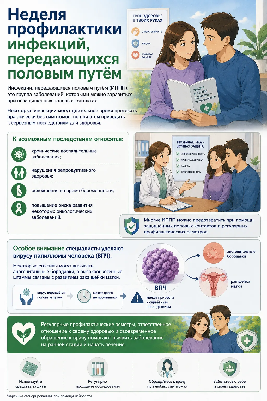 Неделя профилактики инфекций, передающихся половым путём.

Инфекции, передающиеся половым путём (ИПП