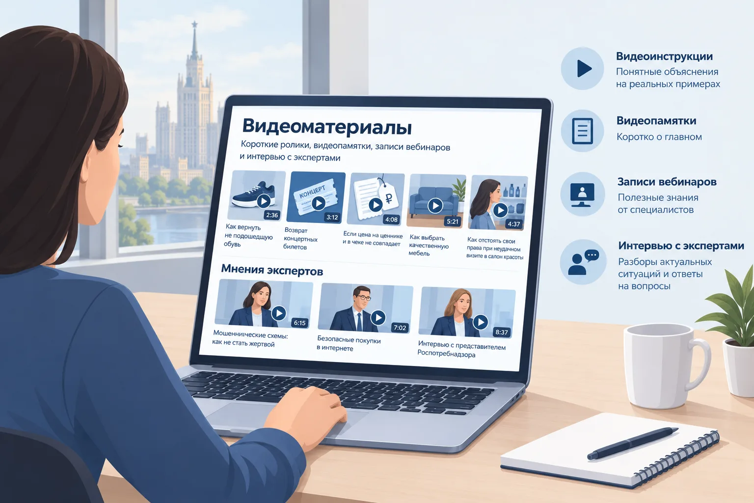 🎥 На портале потребителя Москвы заработал раздел с видеоинструкциями