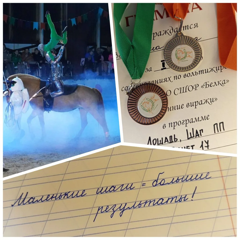 Спорт, чистописание и лошади 🐴.
