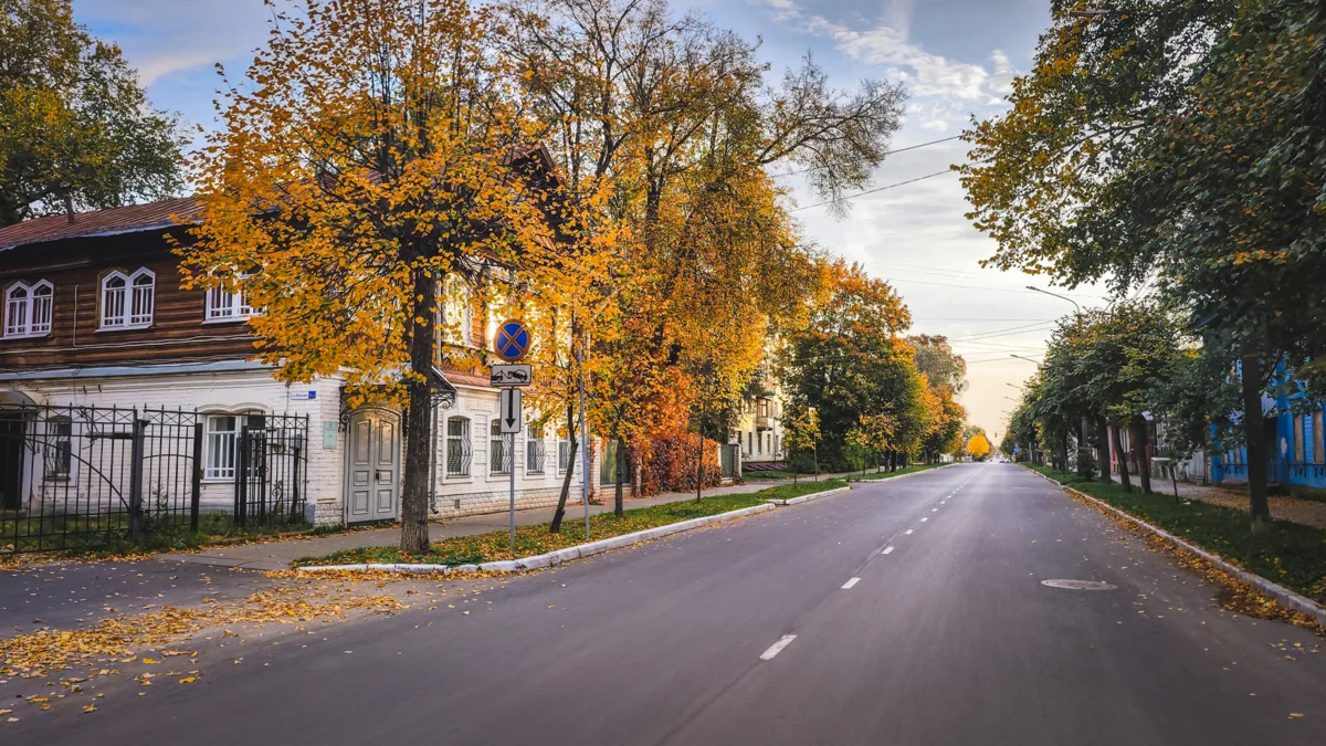 Золотая осень в Костроме