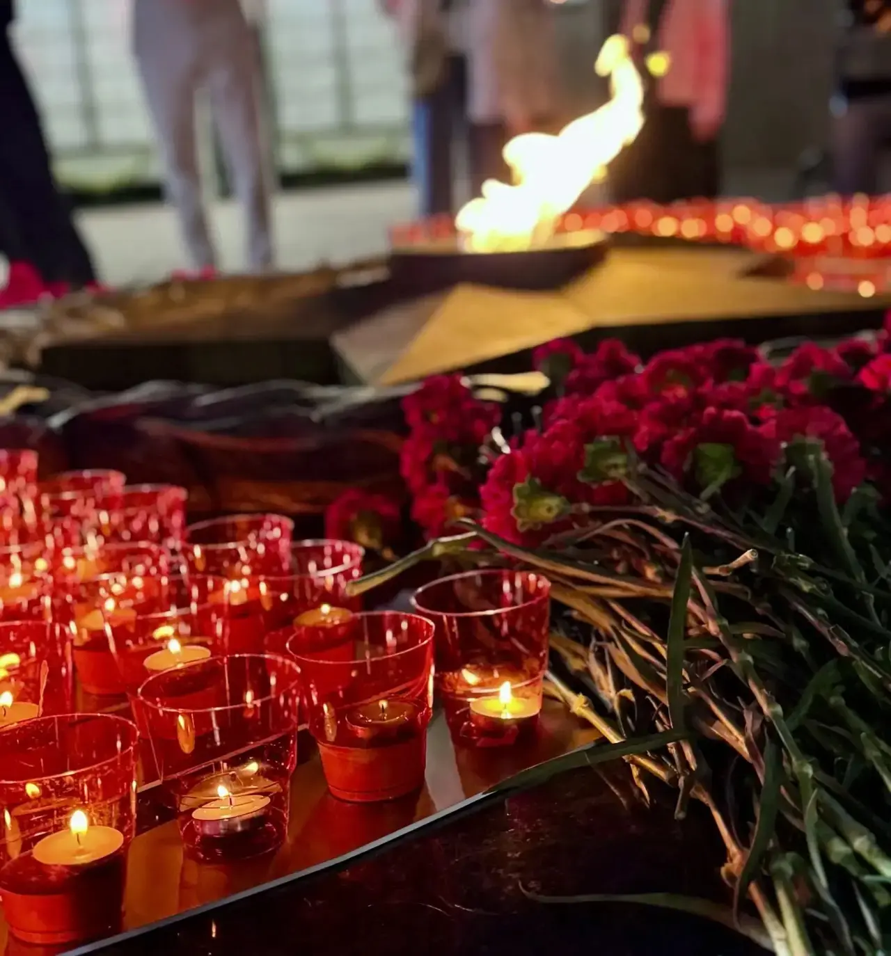 Сегодня в Парке Победы у Вечного огня прошел особенный митинг памяти, посвященный трагическим событи