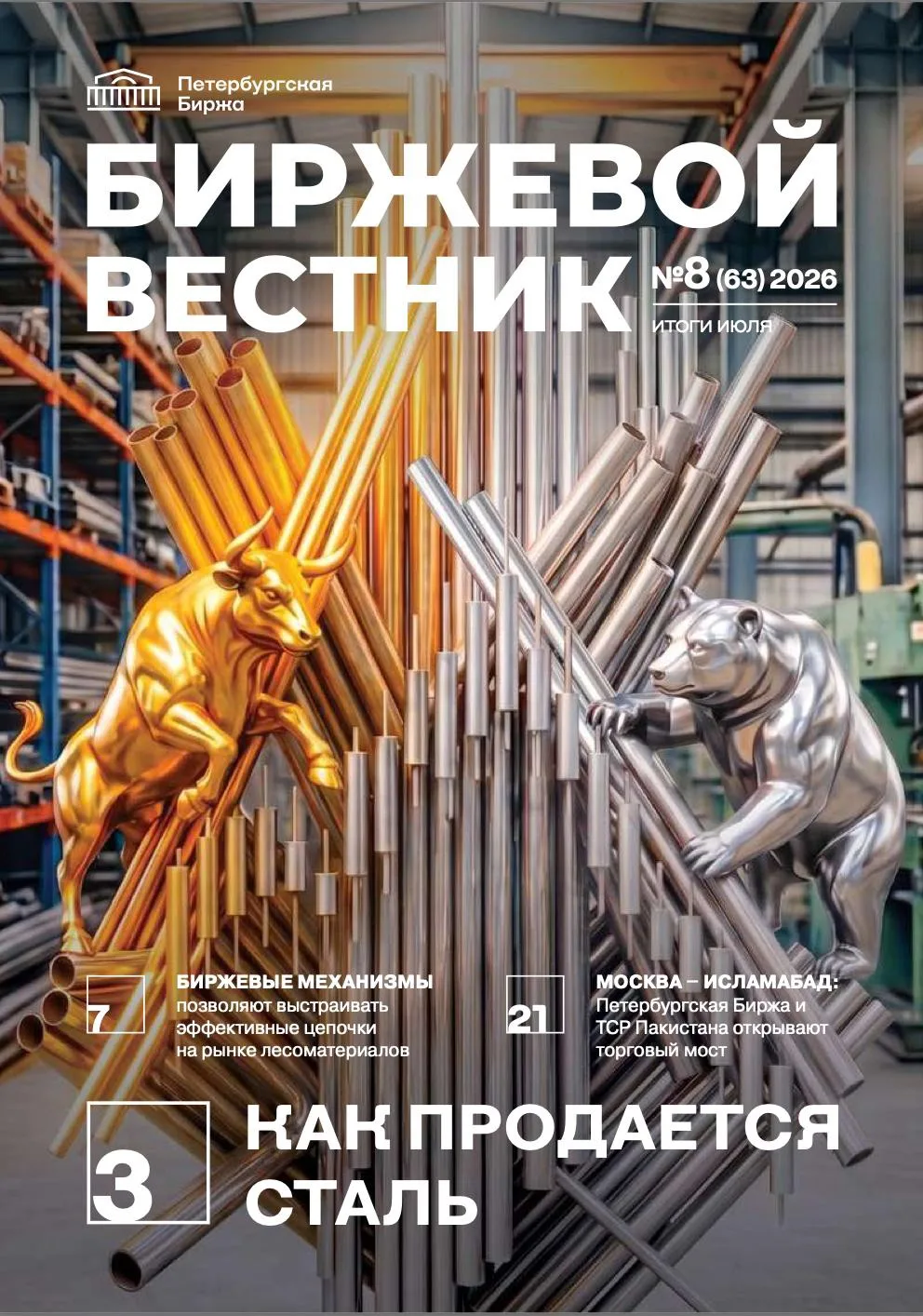 📖 Вышел свежий «Биржевой Вестник». Главная тема номера — «Как продается сталь». Журнал...
