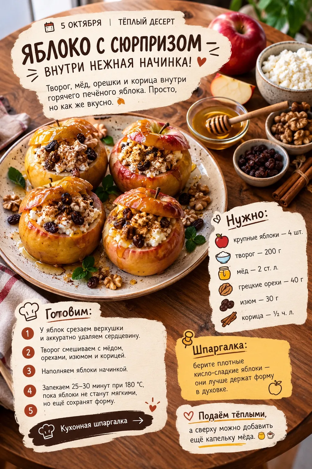 🍎 ТЁПЛЫЙ ДЕСЕРТ
