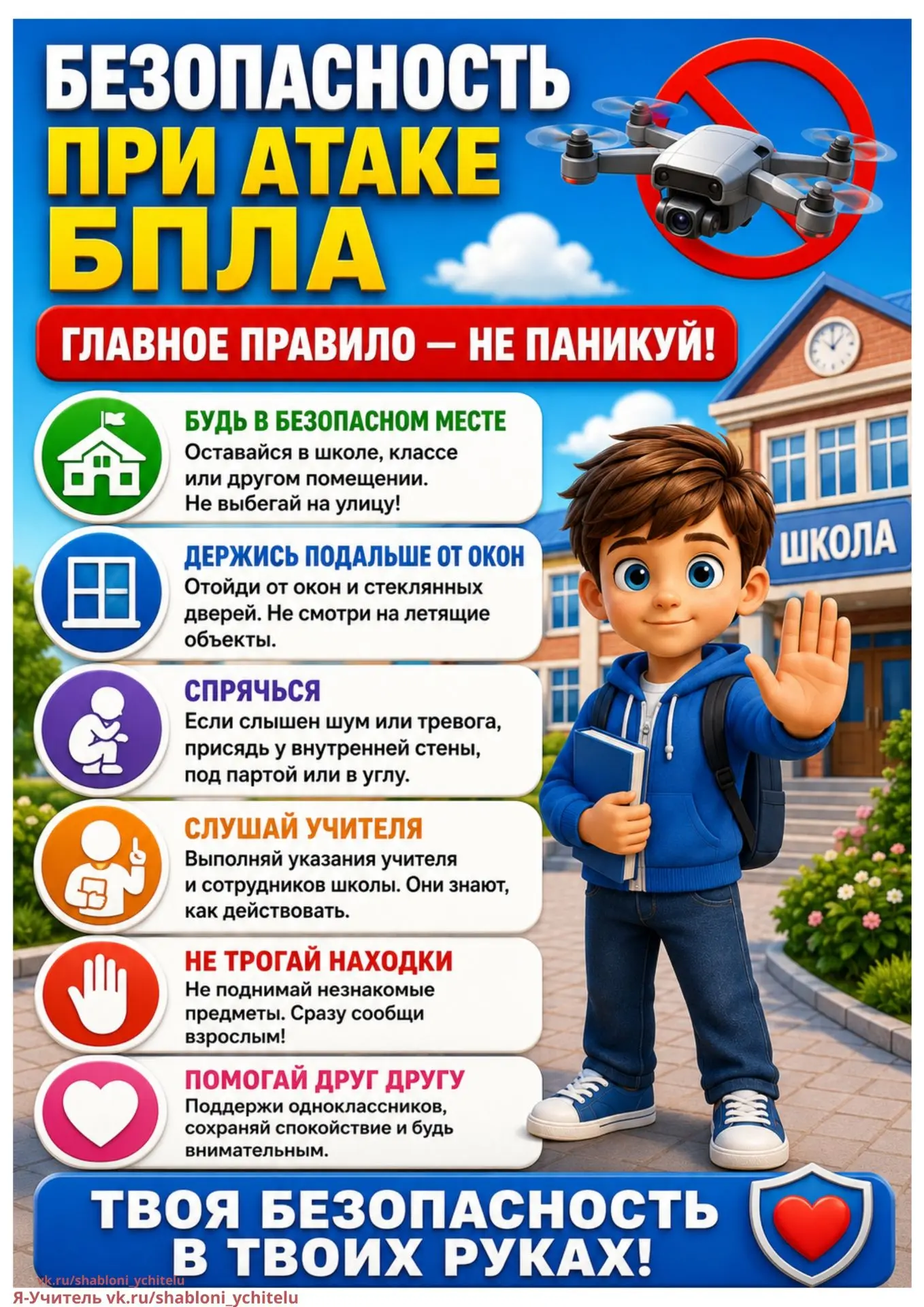 Памятка безопасности. Будьте осторожны!