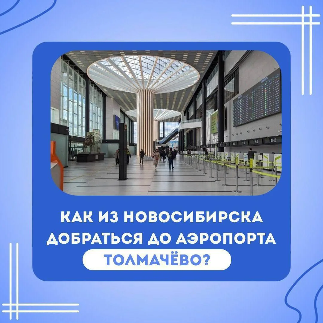 ✈️ В аэропорт Толмачёво — на общественном транспорте