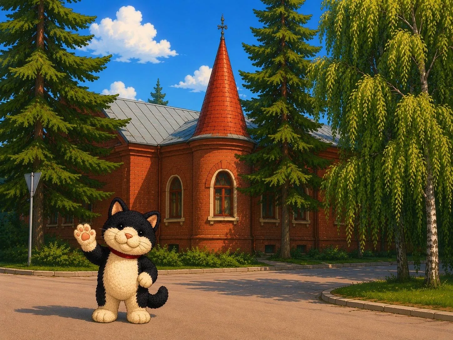 Знакомьтесь, это кот Вася🐱 Он очень любит гулять по городу и фотографироваться📸 Сегодня он сделал мн