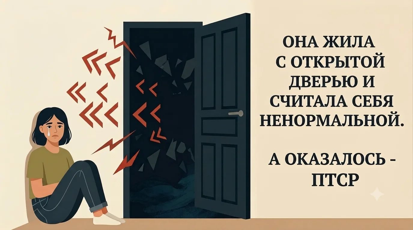 Она держала дверь нараспашку, ссорилась с мужем — и считала себя ненормальной. А оказалось — ПТСР

В