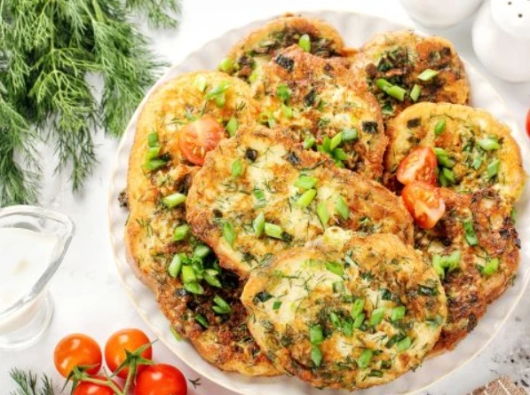 Гренки с зеленью и сыром