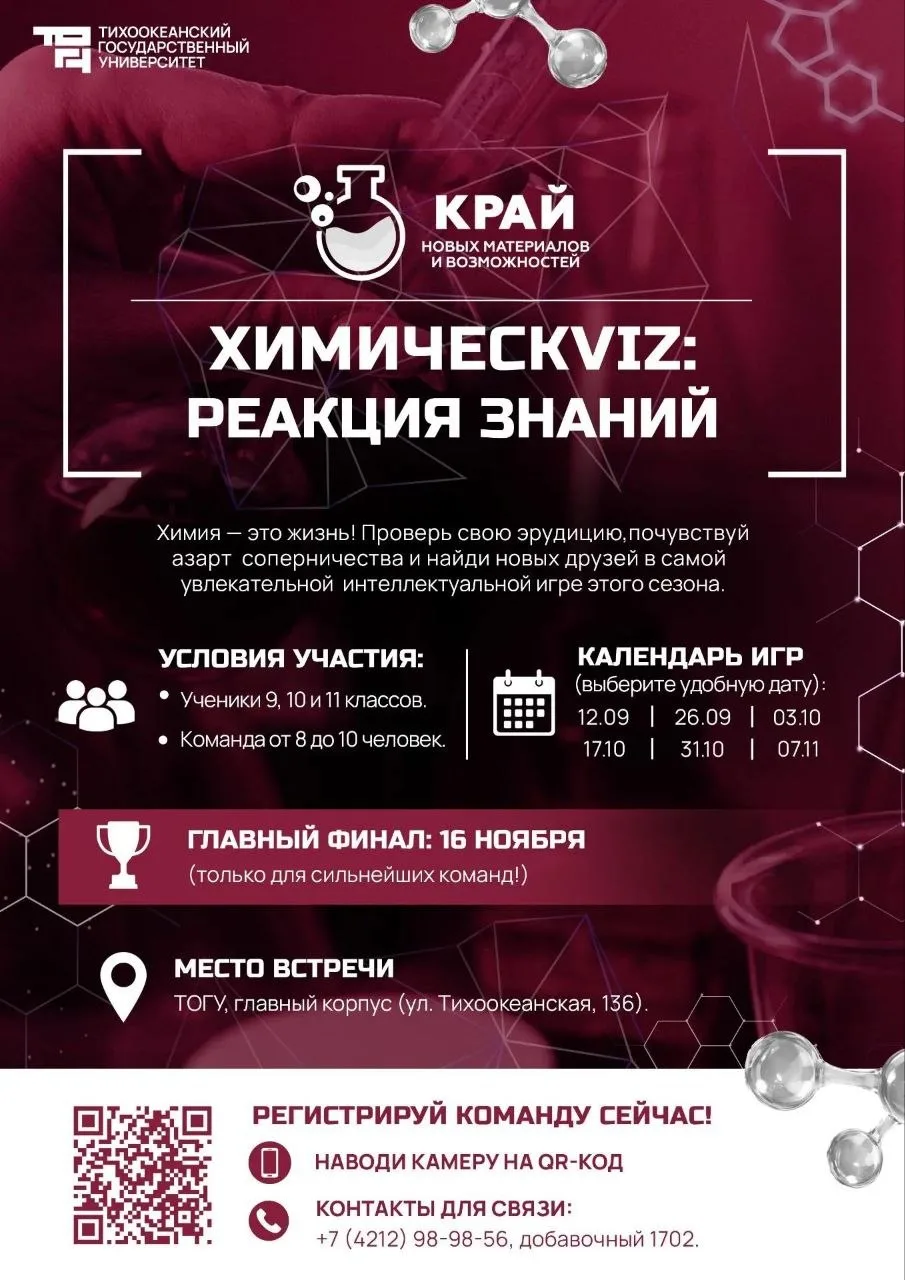🧪 Химия — это жизнь! Проверь себя в ХимичесKviz!